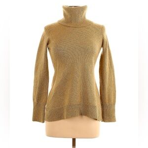 Glittery Gold Turtleneck Sweater, by Ann Taylor